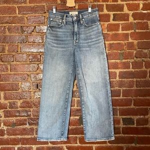 Madewell Slim Wide Leg Crop, size 25